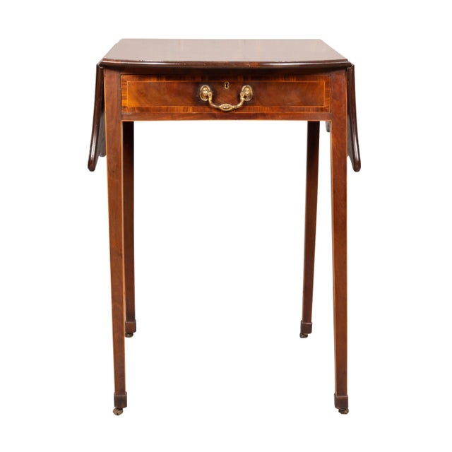 George III Mahogany And Gonsalvo Alves Pembroke Table For Sale - Image 12 of 12