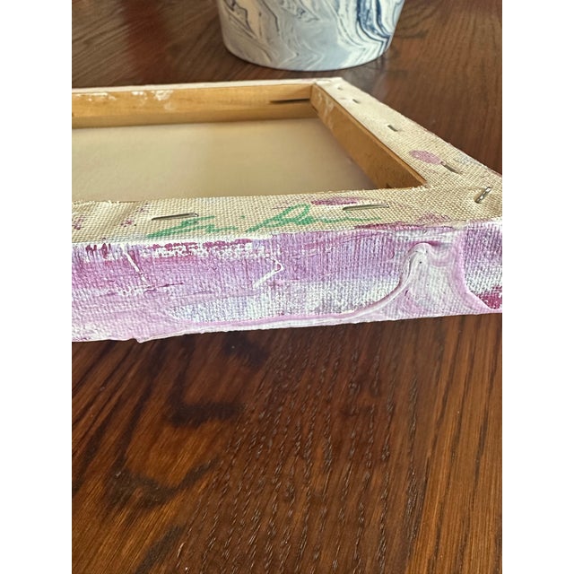 Textile Erin Simon Original “Textures” in White / Magenta For Sale - Image 7 of 8