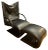 Set of Zen Armchair and Ottoman by Claude Brisson for Ligne Roset, France, 1980s For Sale
