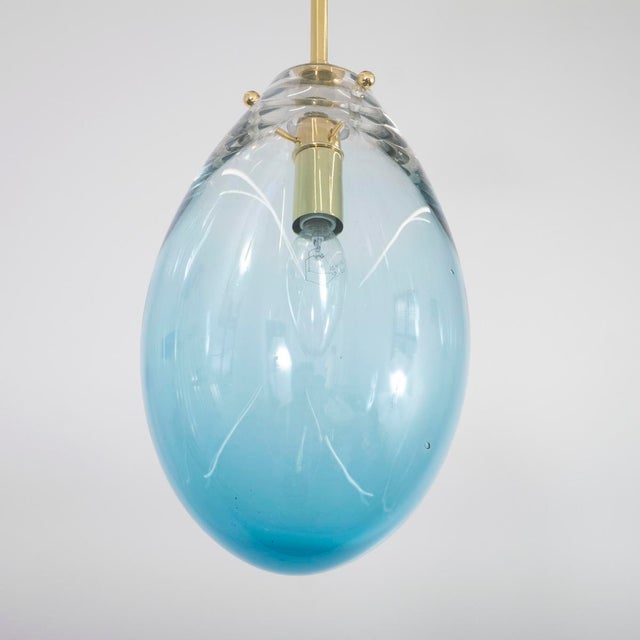 Blown Murano glass pendant For Sale - Image 4 of 7