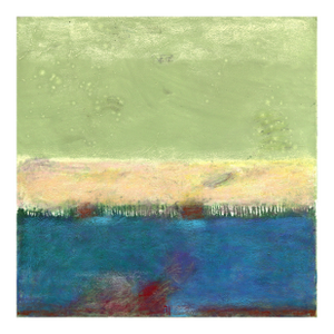 Awh 340 - Abstract Minimalist Textured Layered Colorfield Oil Painting on Canvas Original Artwork by Bernhard Zimmer