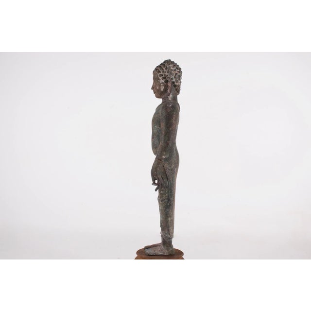 Môn Dvaravati Artist, Large Buddha, 1800s, Bronze For Sale - Image 4 of 15