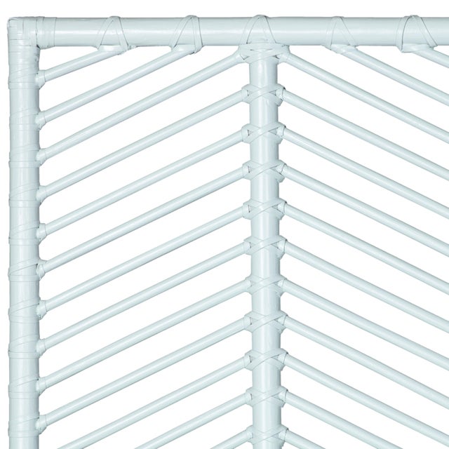 David Francis Liam Platform Bed Double - Light Blue For Sale - Image 4 of 12