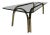 Postmodern Brass & Glass Coffee Table After Roger Sprunger For Sale - Image 13 of 13