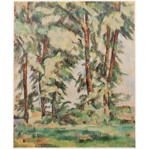 1940s After Paul Cezanne "Big Trees at Le Jas De Bouffan" First Edition Large Swiss Print