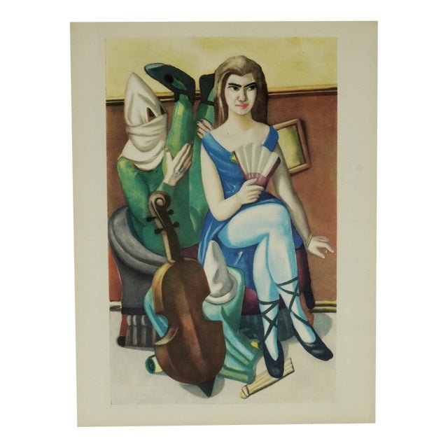 Max Beckmann, Pierette + Clown, 1947, Offset Lithograph For Sale