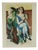 Max Beckmann, Pierette + Clown, 1947, Offset Lithograph For Sale