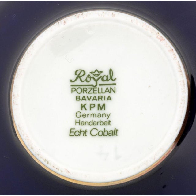 KPM and Limoges Cobalt Blue Porcelain Boxes, 10 For Sale In New York - Image 6 of 17