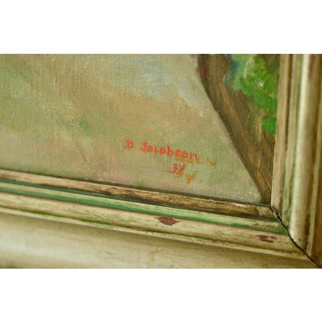 D. Jacobson, Beyond the Gate, 1960s, Oil on Canvas, Framed For Sale - Image 8 of 10