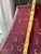 Vintage Brass Table Lamp With Burgundy Embroidered Shade, Gold Scroll Motif & Crystal Drops, Traditional Hollywood Regency Decor For Sale In Naples, FL - Image 6 of 12