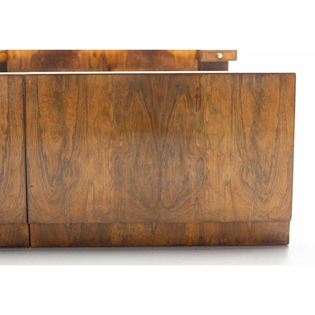 French Art Deco King Size Bed in Walnut, 1930 For Sale - Image 14 of 18