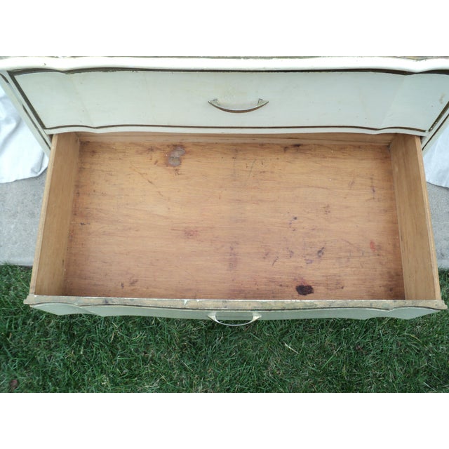Vintage 1960s-1970s Dixie Furniture French Provincial Chest-on-Chest Highboy Dresser For Sale - Image 4 of 14