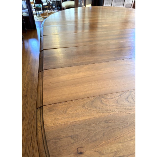 Antique Walnut Dining Room Table, Queen Anne Style, 8 Leaves For Sale - Image 14 of 17