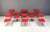 Red Dining Chairs by Rudi Verelst for Novalux, 1970s, Set of 8 For Sale - Image 8 of 12