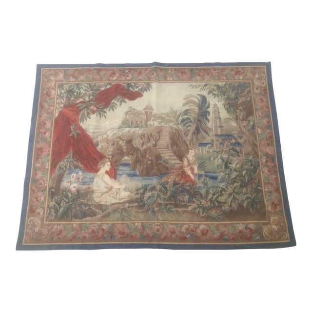 French Aubusson Tapestry in the Allegorical Style For Sale
