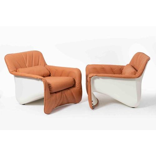 Model Bicia Armchairs by Carlo Bartoli for Arflex, 1970s, Set of 2 For Sale - Image 3 of 10