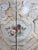 Italian Rococo Painted Serpentine Credenza With Floral Cartouches For Sale - Image 12 of 17