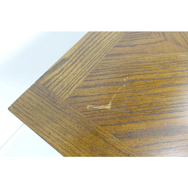 1970s Vintage Oak Dining-Room Table For Sale - Image 12 of 12