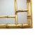 1930s Italian Aesthetic 47" Faux Bamboo Gilt Wood Mirror With Greek Key Elements C1930 For Sale - Image 5 of 8