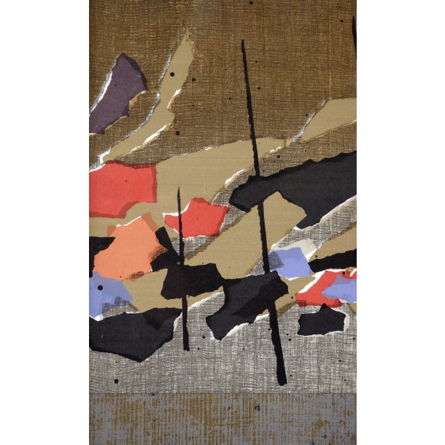 Abstract Japanese Fishing Boats, Abstract Diptych Screen Print For Sale - Image 3 of 5