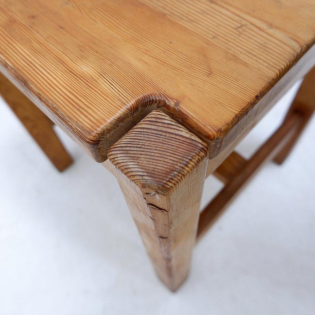 Scandinavian Mid-Century - Brutalist Stool Designed attributed to Ilmari Tapiovaara for Laukaan Puu, Finland. Circa 1963....