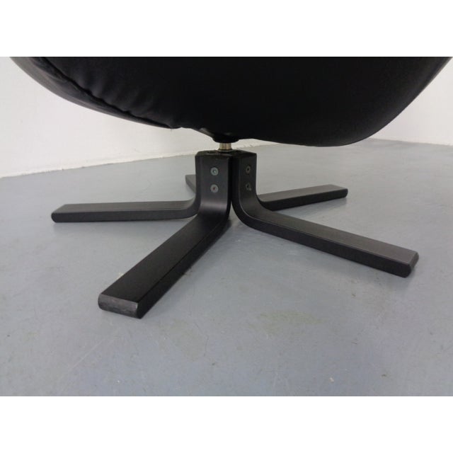 Leather Swivel Chair by H. W. Klein for Bramin, Denmark, 1970s For Sale - Image 12 of 13