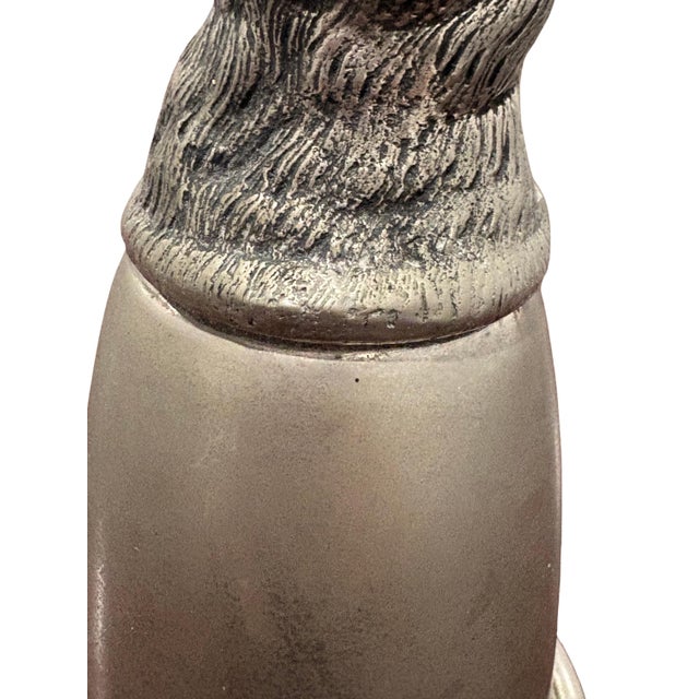 Metal Vintage Gucci Silver-Tone Rabbit Hare Head Stirrup Cup For Sale - Image 7 of 7