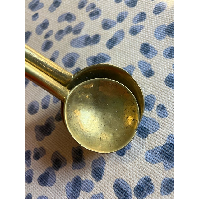 1970s 1970s Solid Brass, Antique Hanging Decorative Spoons For Sale - Image 5 of 9