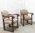 1940s Set of Mid-Century Chestnut Armchairs, Spain For Sale - Image 5 of 13