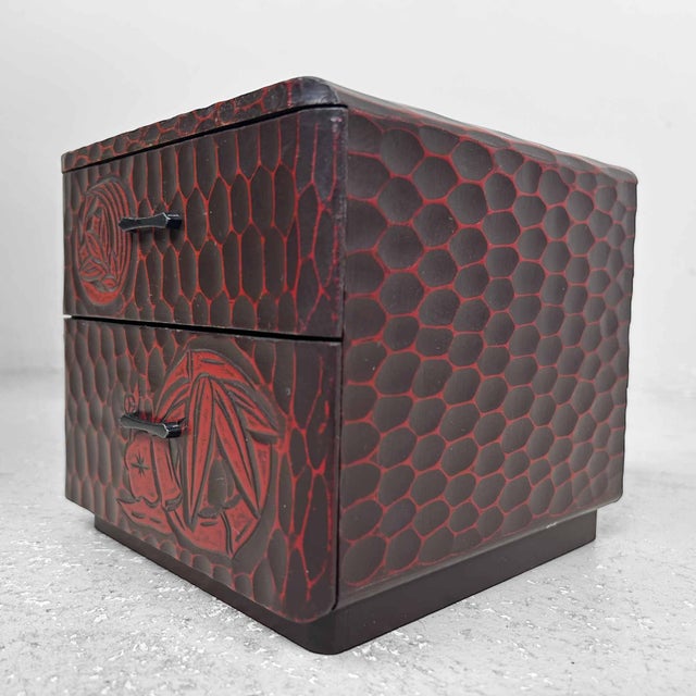 Kamakura Bori Haribako Bamboo Sewing Box, Japan, 1960s For Sale - Image 4 of 9