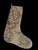 Chocolate Brown Zigzag Vintage Kilim Christmas Stocking, Wool With Olive Toe, 12.6 X 18.5 in – One of a Kind Decor For Sale - Image 6 of 10