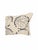 Striking artisan lumbar pillow by Maine textile designer Erin Flett, featuring an organic hand-printed navy blue pattern...