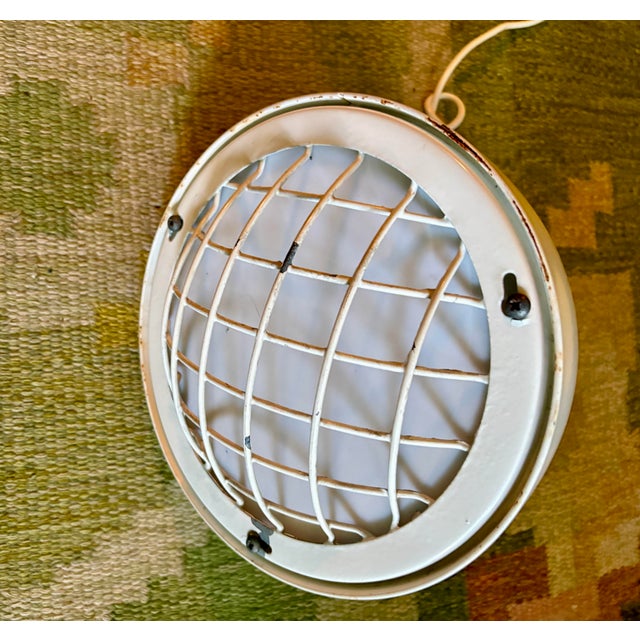 Mid-Century Modern Vintage Danish Industrial Pendant Lamp For Sale - Image 3 of 10