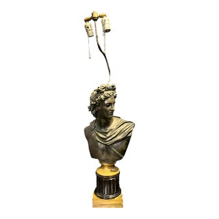 Late 19th Century Apollo Bust Table Lamp For Sale