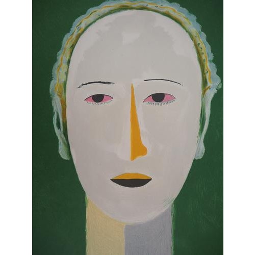 After Kazimir Malevich, Smiling Portrait, Lithograph For Sale - Image 4 of 8