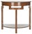 Half Round Console in Filbert Brown For Sale - Image 4 of 4