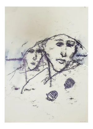 Unknown - the Couple - Original Monotype - 1985