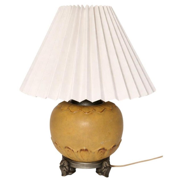 Swedish Grace Chinoiserie Table Lamp from Svenska Metallverken, 1920s-1930s For Sale - Image 10 of 10
