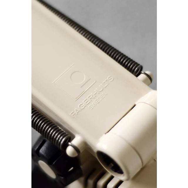 Plastic Vintage Scandianavian Beige Plastic Table Lamp by Tom Ahlström & Hans Ehrich for Fagerhults, 1975 For Sale - Image 7 of 17