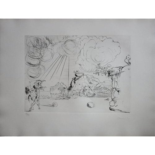 Salvador Dali, Beach at Cadaqués, Dry Point For Sale - Image 12 of 12
