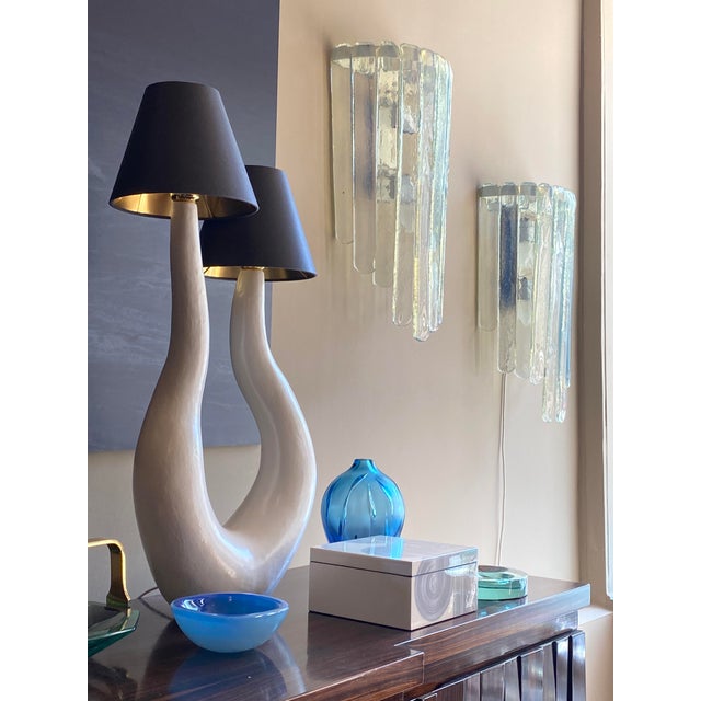 1970s Large Waterfall WATAPMH2 Model Wall Lamps from Mazzega, 1970, Set of 2 For Sale - Image 5 of 18