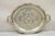 Victorian Mid 20th Century Large Victorian Style Oval Silver Plated Serving Platter Tray Raised on Feet For Sale - Image 3 of 12