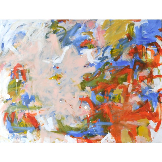 An original abstract acrylic painting on canvas by contemporary Abstract Expressionist artist Robbie Kemper (Cincinnati;...