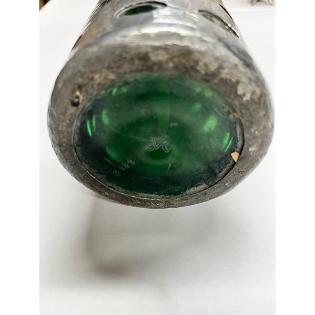 Vintage Argentine Silver Glass Soda Siphon Bottle For Sale - Image 9 of 10