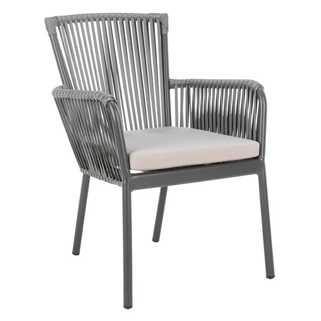 Paolo Rope Chair, Set of 2 - Gray For Sale - Image 11 of 11
