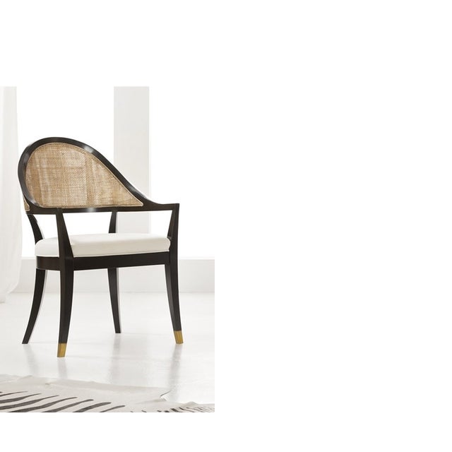Traditional Modern History Lyon Chair - Ebony For Sale - Image 3 of 3