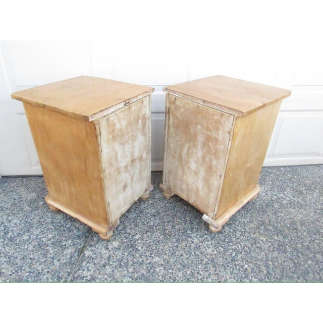 Antique English Pine Nightstands For Sale - Image 14 of 15