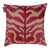 Contemporary Handmade Velvet Tiger Print Throw Pillow & Down Feather Insert For Sale