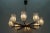 - Beautiful chandelier with eight lampshades made of glass. - The lampshades are made of thick glass. - Eight holders for...