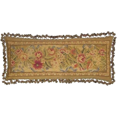 Aubusson Leaves Leaf Blue Throw Pillow For Sale